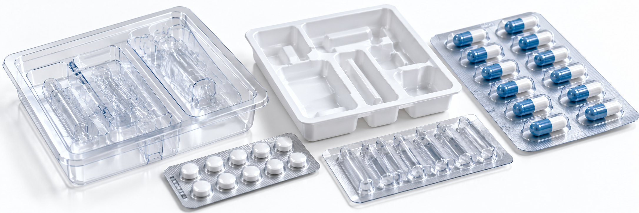 Clear thermoformed PET clamshell containers