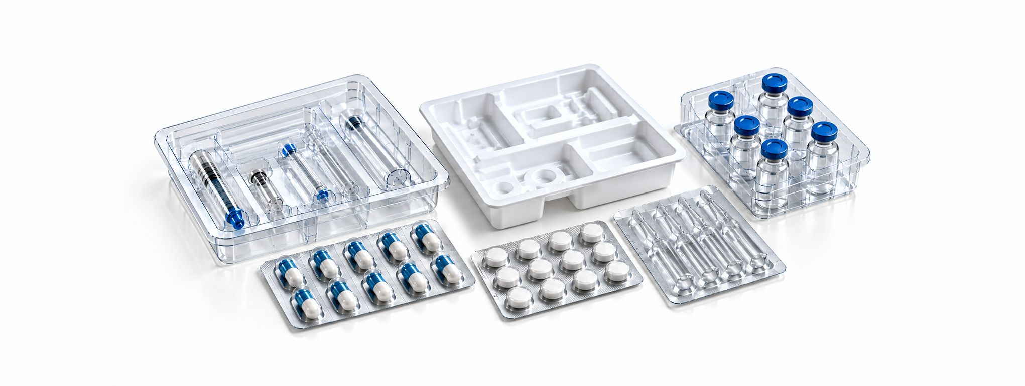Clear thermoformed PET clamshell containers