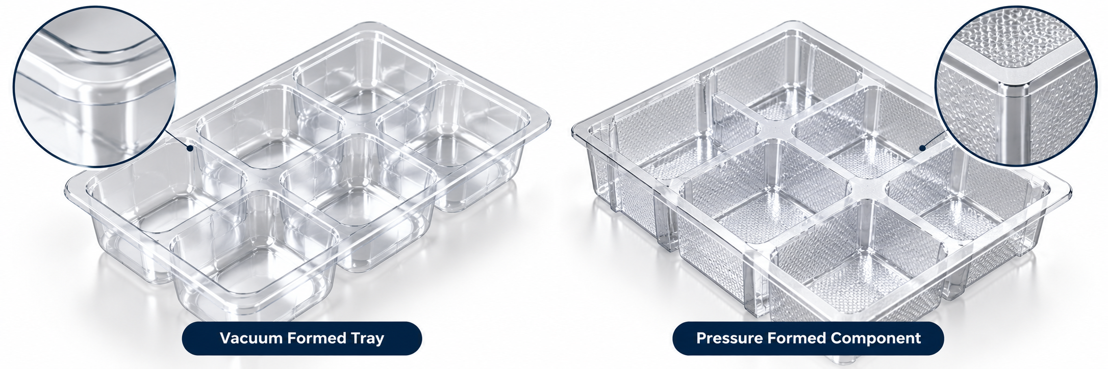 Vacuum forming vs pressure forming packaging process comparison